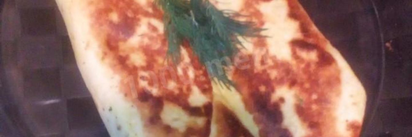 Чикен ролл с капустой и огурцами