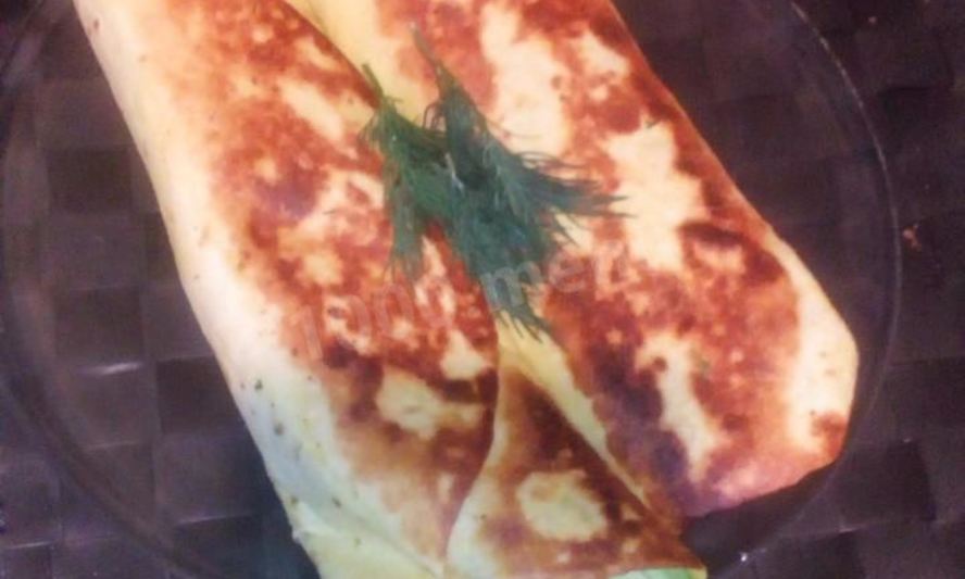 Рецепт чикена ролл с капустой и огурцами