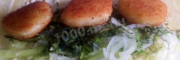 чикен ролл с капустой и огурцами