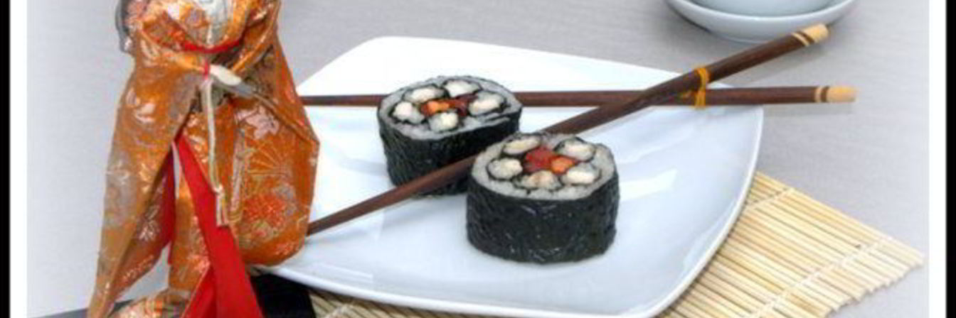 Фальшивые суши-роллы с курицей