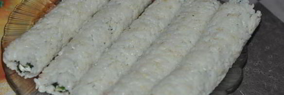 горячие роллы в панировочных хлопьях