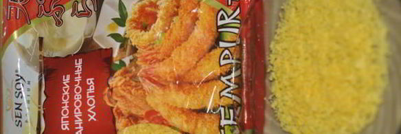 горячие роллы в панировочных хлопьях