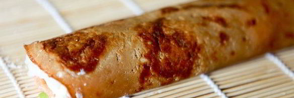 горячий ролл — росу драгон маки с цитрусовым соусом спайс