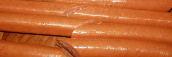 гриль-роллы с острыми колбасками джинга-джинга