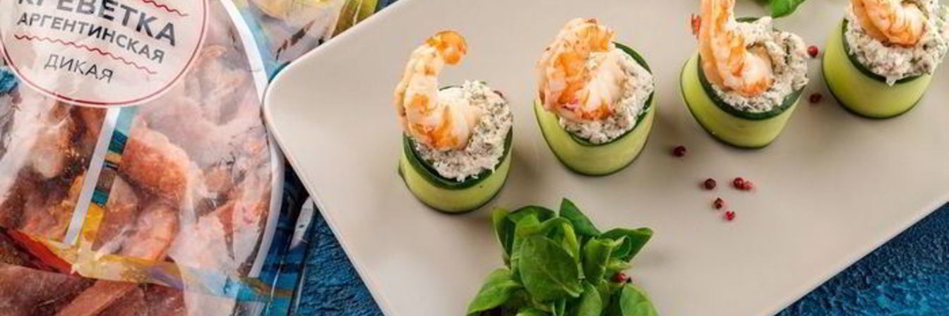 Огуречные роллы с креветками