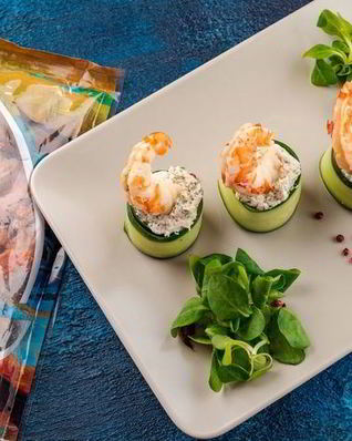 Огуречные роллы с креветками