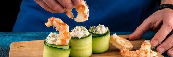 огуречные роллы с креветками