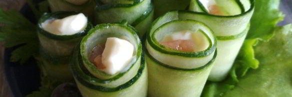 огуречные роллы с семгой