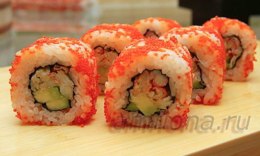 Рецепт ролла калифорния