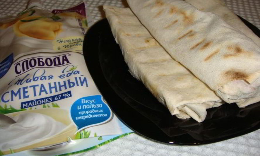 Рецепт ролла с курицей и овощами