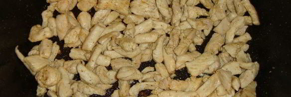 ролл с курицей и овощами