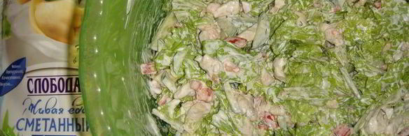 ролл с курицей и овощами