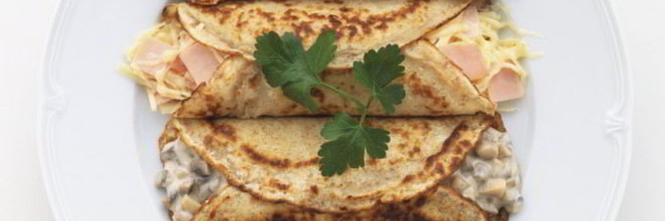 Роллы из блинов