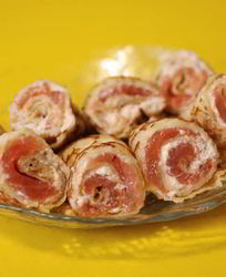 Роллы по-русски с красной рыбой