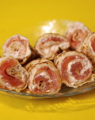 Роллы по-русски с красной рыбой