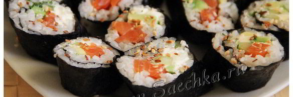 роллы с авокадо и сливочным сыром