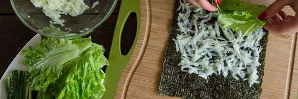 роллы с кольраби