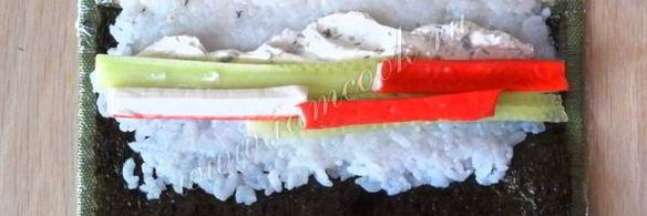 роллы с крабовыми палочками