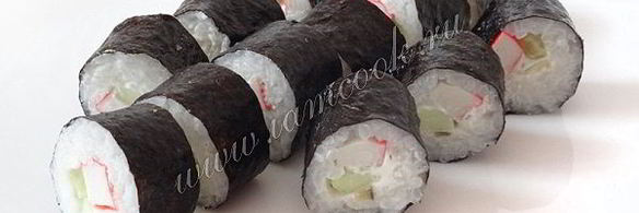 роллы с крабовыми палочками