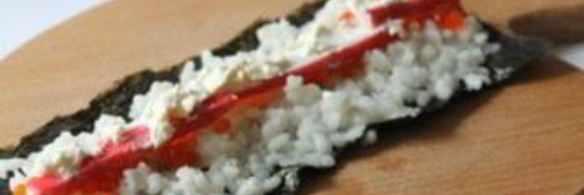 роллы с красной икрой