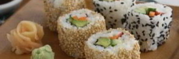 роллы с кунжутом