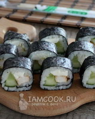 Роллы с курицей