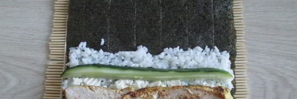 роллы с курицей