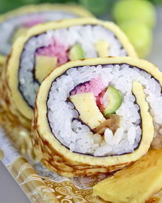 Роллы с огурцом