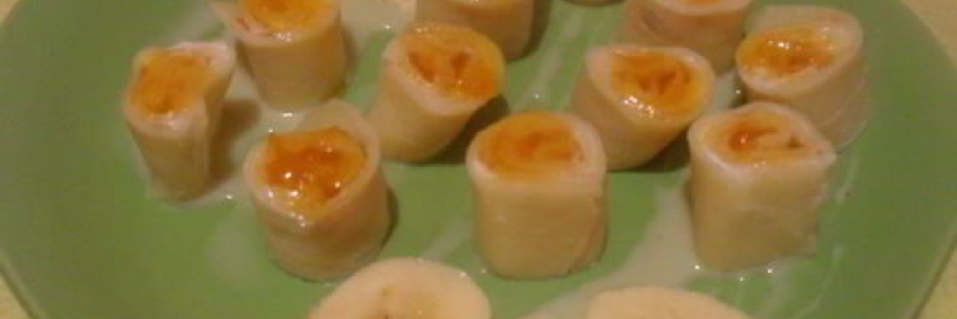 Роллы с творожным кремом