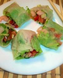 Спринг роллы с креветками