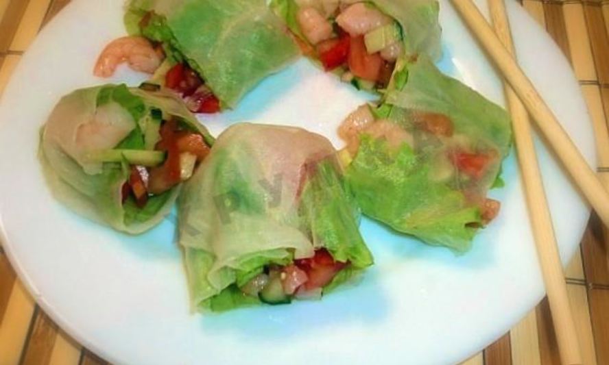 Рецепт спринга роллы с креветками