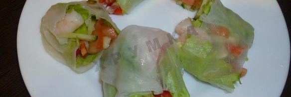 спринг роллы с креветками