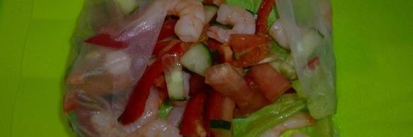 спринг роллы с креветками