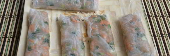 спринг роллы с курицей