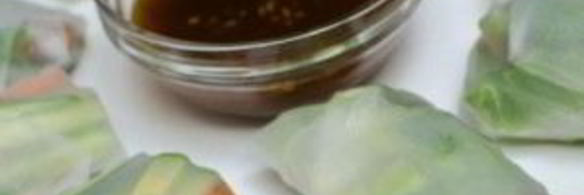 спринг-роллы с лососем