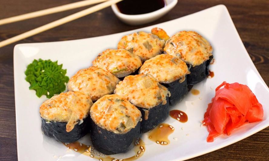 Рецепт запеченных роллов с крабовым мясом