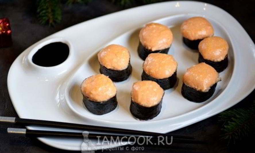 Рецепт запеченных роллов с креветками
