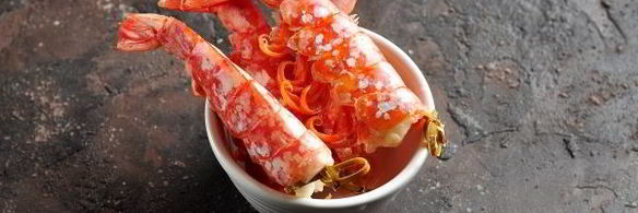 запеченные роллы с креветками