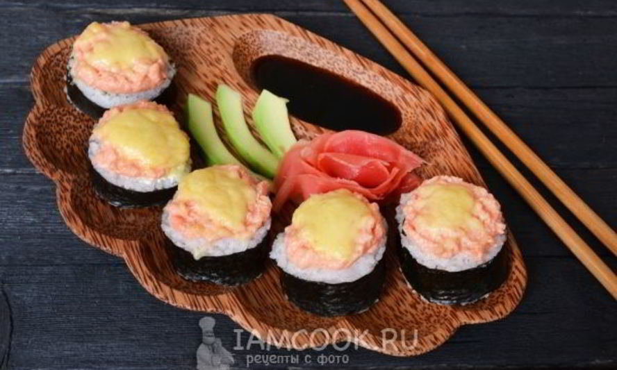 Рецепт запеченных роллов с курицей