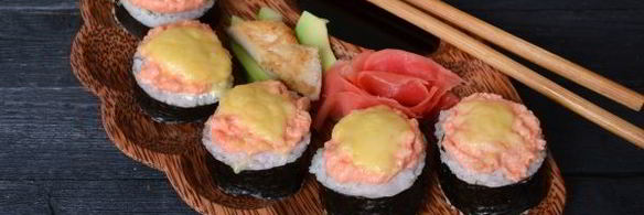 запеченные роллы с курицей