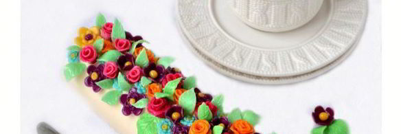 бисквитно-карамельный рулет радуга самоцветов