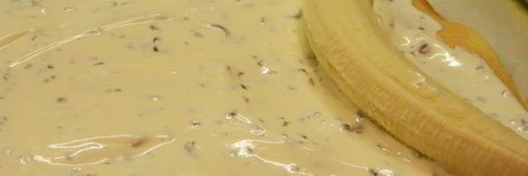 бисквитный рулет с бананами