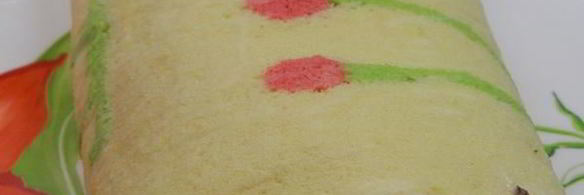 бисквитный рулет с бананами