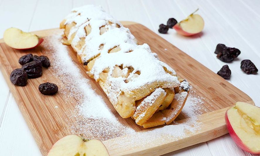 Рецепт домашнего рулета с фруктами