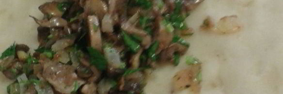 картофельный рулет с грибами