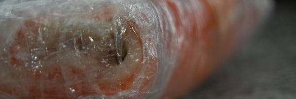 хлебные корзинки с рыбным рулетом