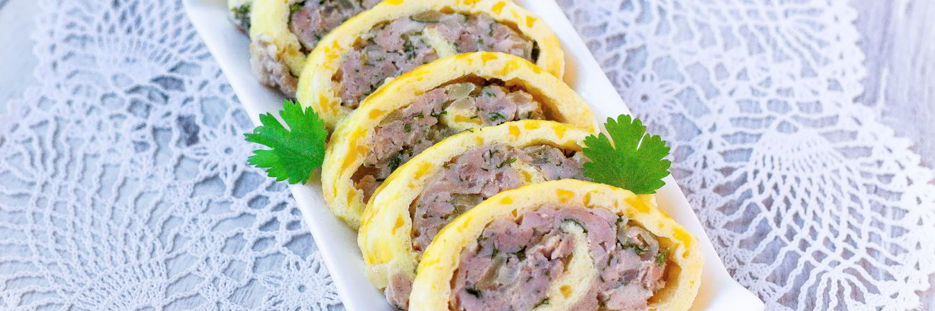 Куриный рулет к завтраку