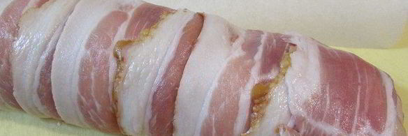 куриный рулет с рикоттой и беконом