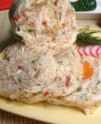 Куриный рулет в бутылке