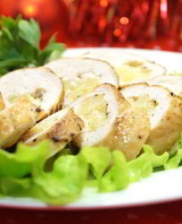 Куриные рулетики Новогоднее настроение